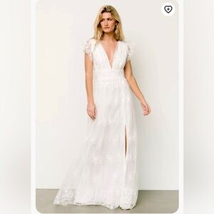 NEVER WORN! Baltic Born Rhea Tulle Tie Back casual wedding or event dress